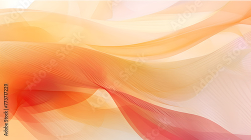 Digital orange and white fantasy curve abstract graphic poster web page PPT background