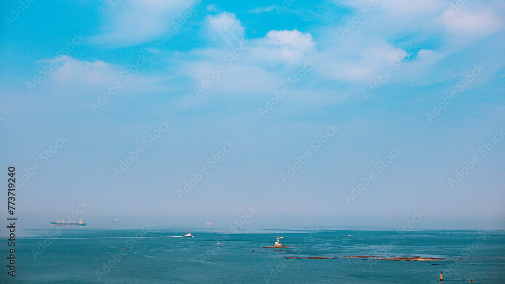 Shinan District, Qingdao City-Coastal City Seascape Scenery