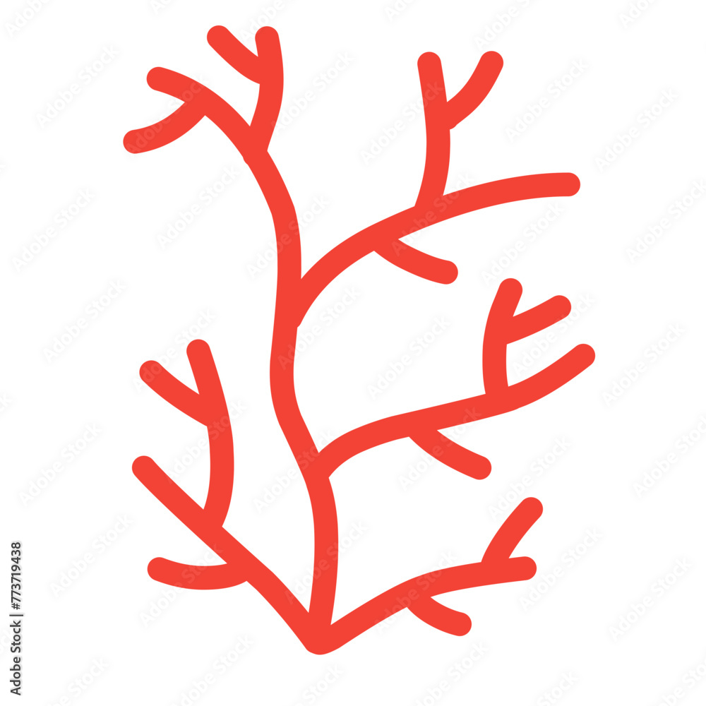 Red asymmetric corals marine Red asymmetric corals marine