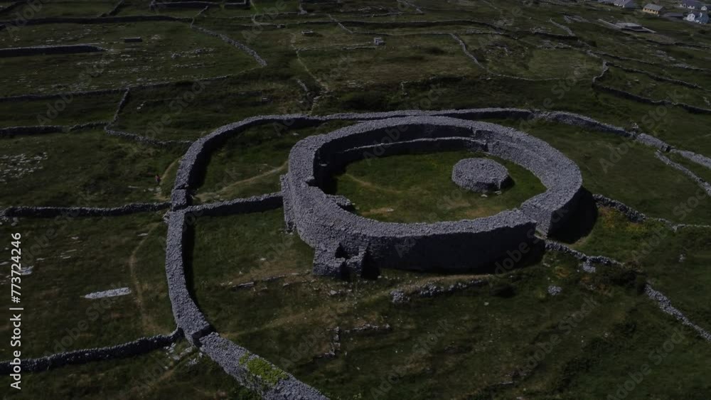 Dún Eochla is a superb stone ring fort located at the highest point on