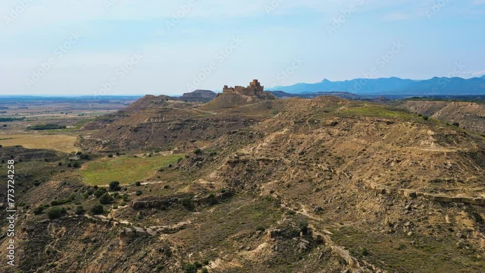 Castle of Montearagón offers commanding views of the surrounding landscape Castle of Montearagón offers commanding views of the surrounding landscape