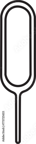 SIM Card Eject Tool vector Sim card tray remover eject pin key tool