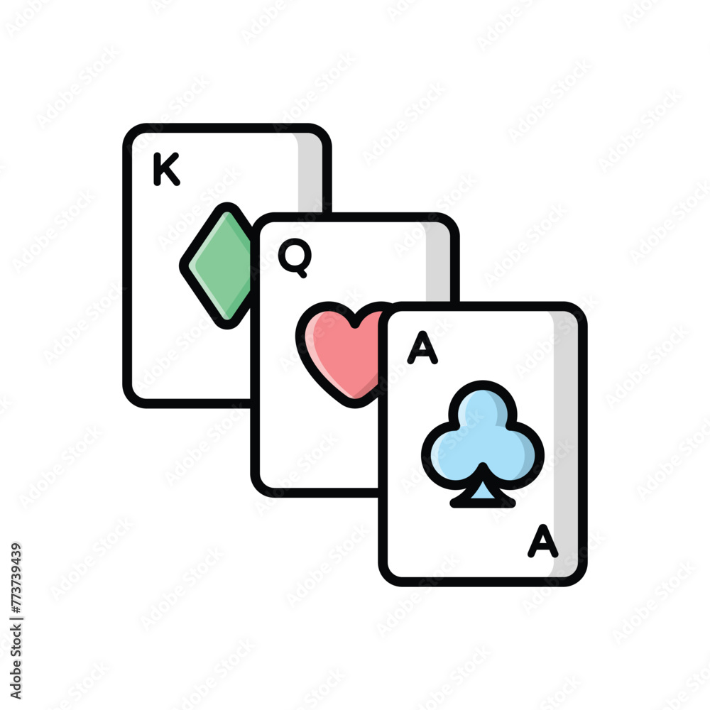 Rummy vector icon Rummy vector icon