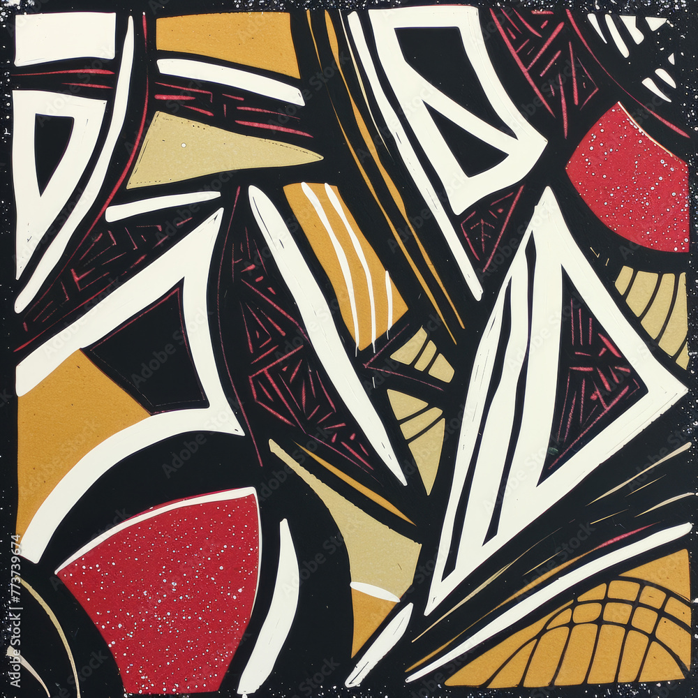 Retro Relief: Linocut Mark for Printmaking Artist Retro Relief: Linocut Mark for Printmaking Artist