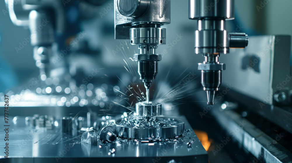 The production process in the factory is working. The production process in the factory is working.