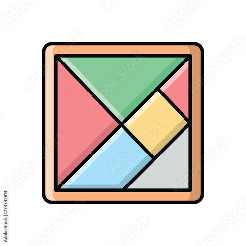 Tangram vector icon