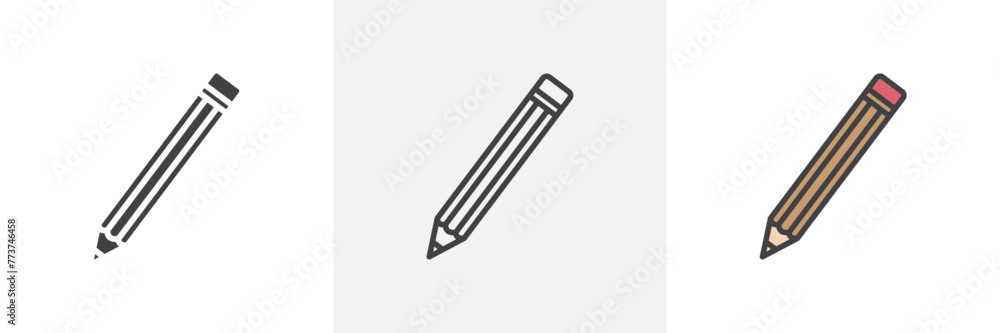Drawing Pencil and Graphic Design Icon Set. Creative Crayons and Art Symbols. Drawing Pencil and Graphic Design Icon Set. Creative Crayons and Art Symbols.