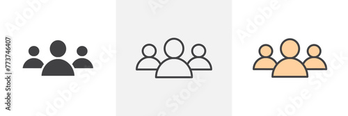 User Account and Social Avatar Icon Set. Online Identity and Profile Symbols.