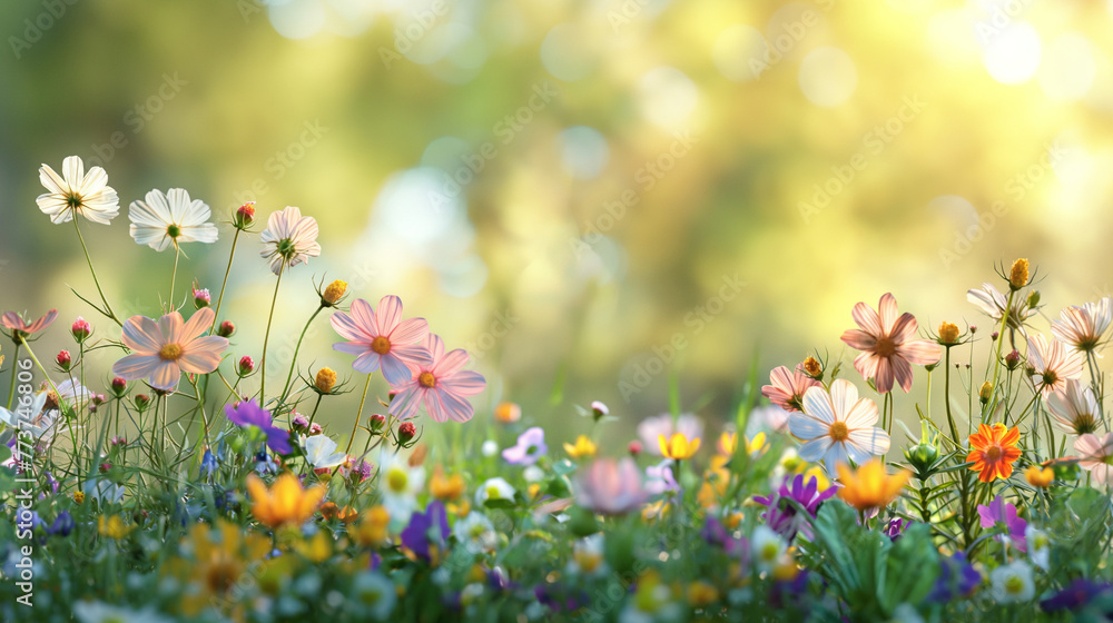 Background with wild flower