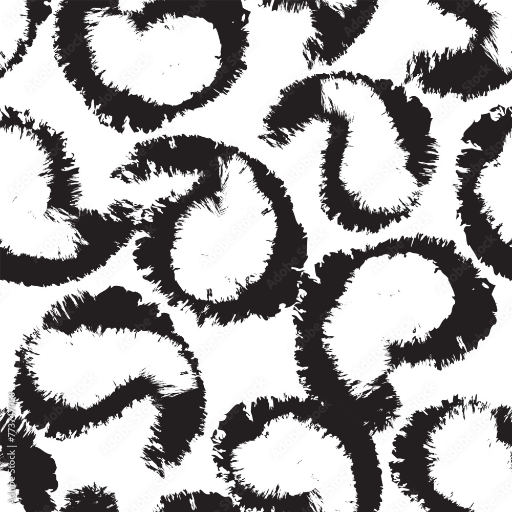 Monochrome Paisley abstract Seamless Pattern Design Monochrome Paisley abstract Seamless Pattern Design