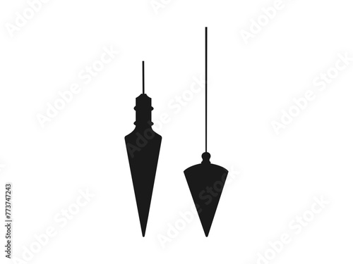Plumb Bob Icon, Plummet Icon, Construction Tool Icon Vector Art Illustration. vector for website design, logo, app, and ui. vector icon for web design isolated on white background.