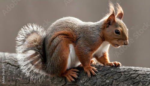 A Squirrel With Its Tail Curled Over Its Back 2