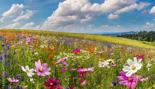 Blumenwiese: Ein Sommerpanorama"