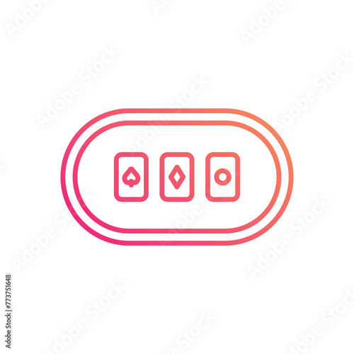 Poker Table vector icon
