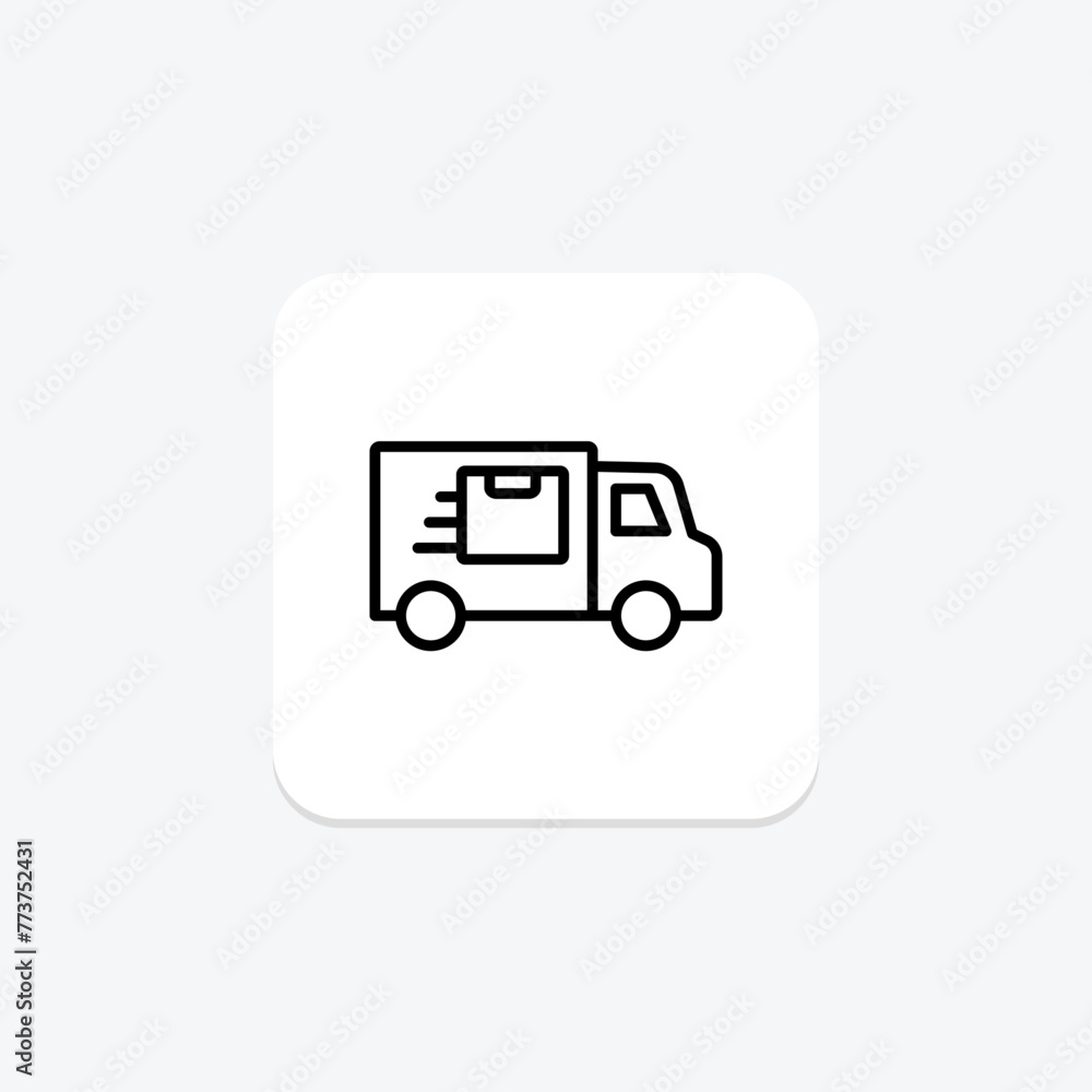 Shipping Van icon, van, delivery, transport, cargo, editable vector, pixel perfect, illustrator ai file Shipping Van icon, van, delivery, transport, cargo, editable vector, pixel perfect, illustrator ai file