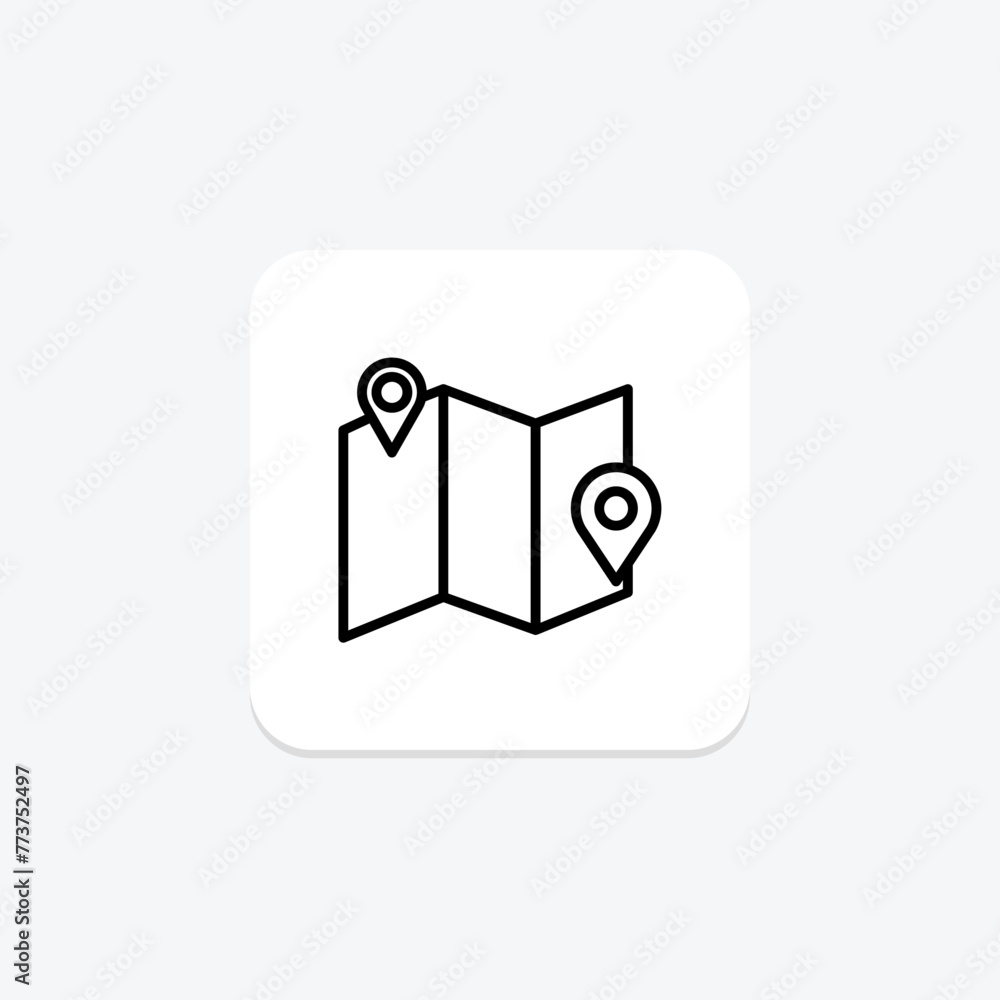 Map Paper icon, paper, document, plan, blueprint, editable vector, pixel perfect, illustrator ai file Map Paper icon, paper, document, plan, blueprint, editable vector, pixel perfect, illustrator ai file
