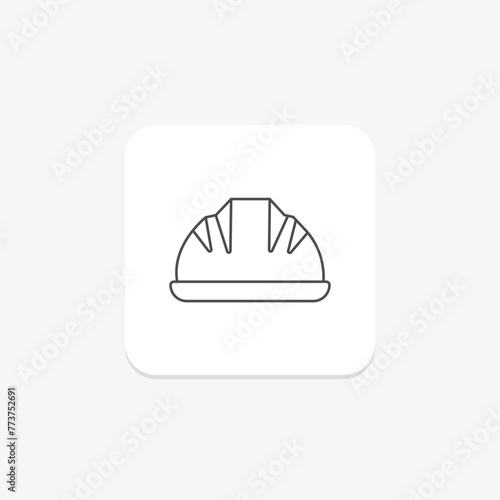 Safety helmet icon, helmet, head, protection, construction, editable vector, pixel perfect, illustrator ai file