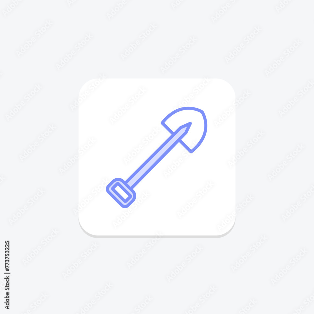 Shovel icon, tool, dig, garden, scoop, editable vector, pixel perfect, illustrator ai file Shovel icon, tool, dig, garden, scoop, editable vector, pixel perfect, illustrator ai file
