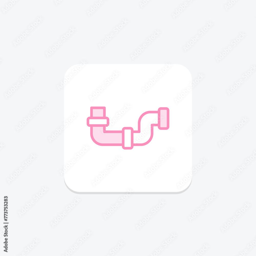 Pipeline icon, pipe, plumbing, oil, gas, editable vector, pixel perfect, illustrator ai file Pipeline icon, pipe, plumbing, oil, gas, editable vector, pixel perfect, illustrator ai file