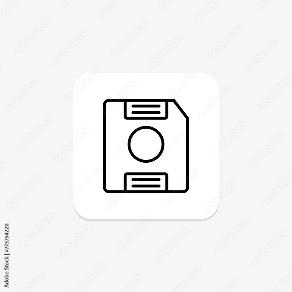 Floppy Disk icon, disk, storage, data, obsolete, editable vector, pixel perfect, illustrator ai file Floppy Disk icon, disk, storage, data, obsolete, editable vector, pixel perfect, illustrator ai file