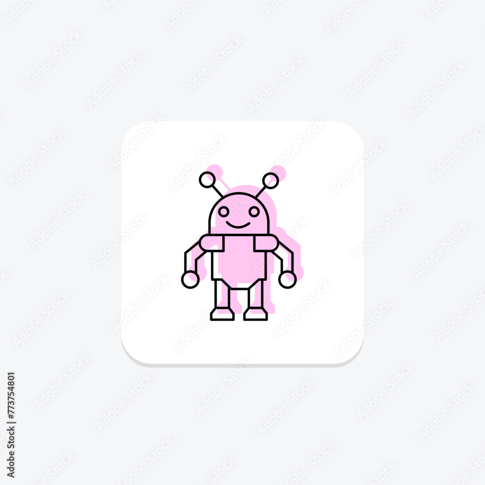 Laboratory Robot icon, robot, science, technology, automation, editable vector, pixel perfect, illustrator ai file Laboratory Robot icon, robot, science, technology, automation, editable vector, pixel perfect, illustrator ai file
