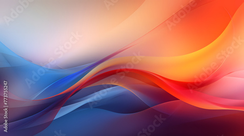 Digital color fantasy wave curve abstract graphic poster web page PPT background