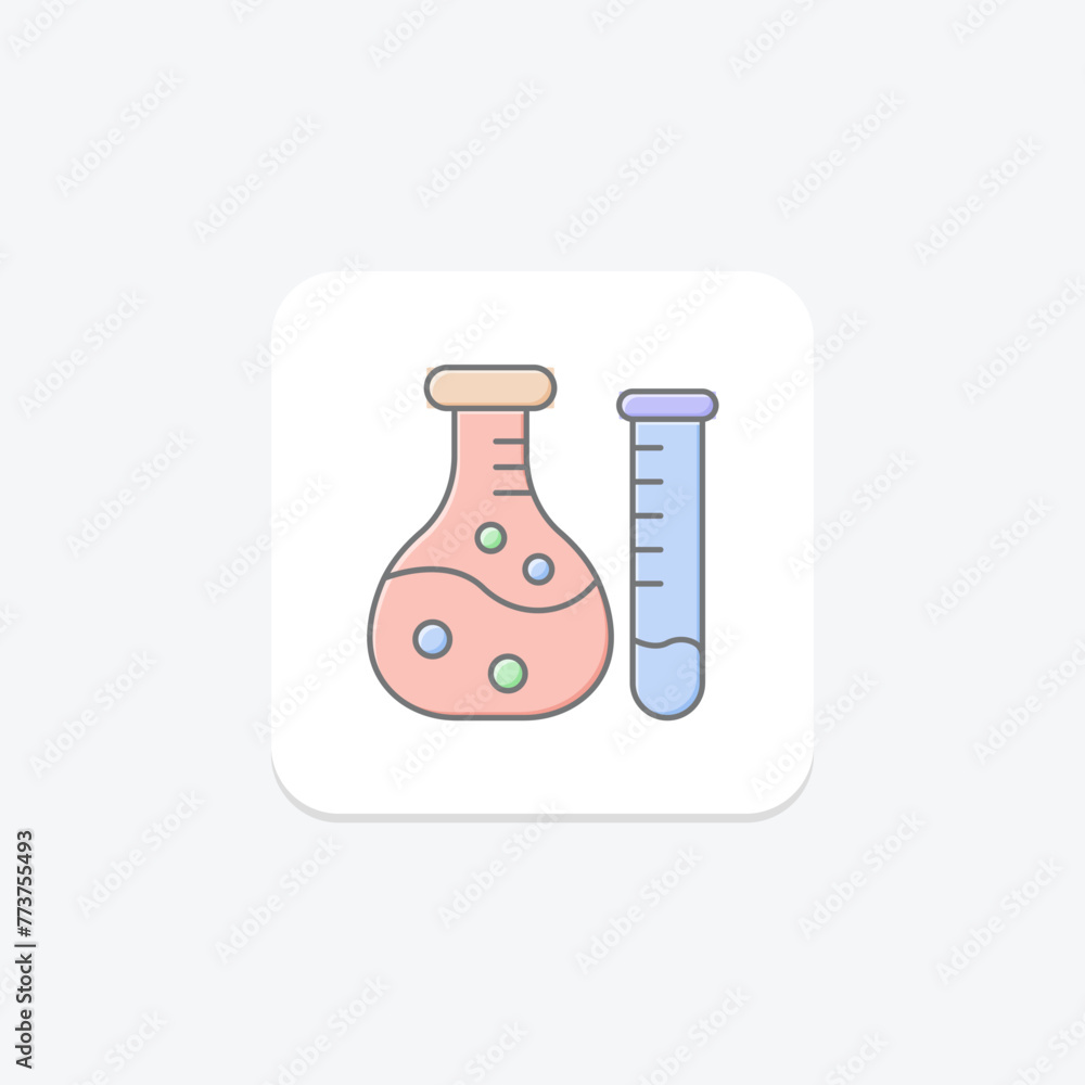Lab Beaker Test Tube icon, beaker, test tube, laboratory, science, editable vector, pixel perfect, illustrator ai file Lab Beaker Test Tube icon, beaker, test tube, laboratory, science, editable vector, pixel perfect, illustrator ai file