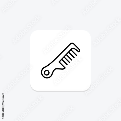 Beauty Comb icon, comb, hair, grooming, beauty, editable vector, pixel perfect, illustrator ai file