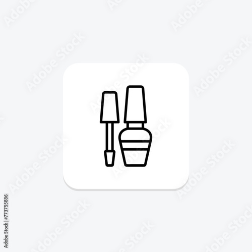 Beauty Nail Polish icon, nail polish, nails, manicure, beauty, editable vector, pixel perfect, illustrator ai file