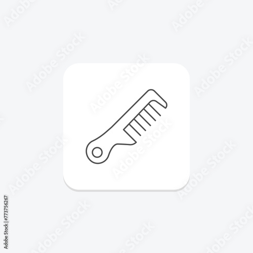 Beauty Comb icon, comb, hair, grooming, beauty, editable vector, pixel perfect, illustrator ai file