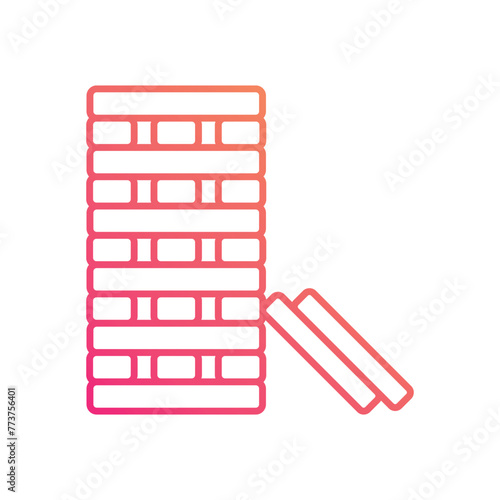 Jenga vector icon