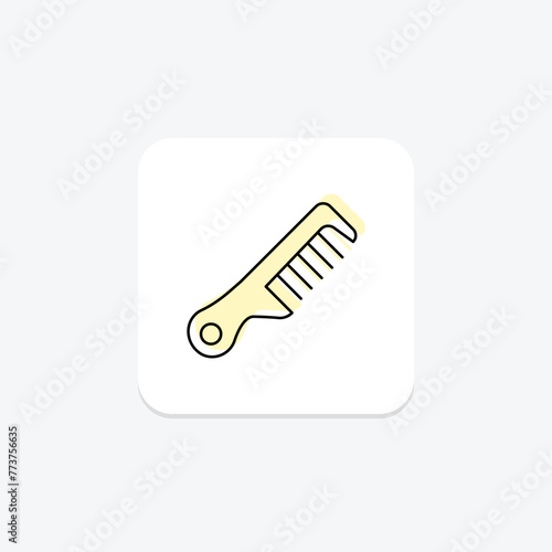 Beauty Comb icon, comb, hair, grooming, beauty, editable vector, pixel perfect, illustrator ai file