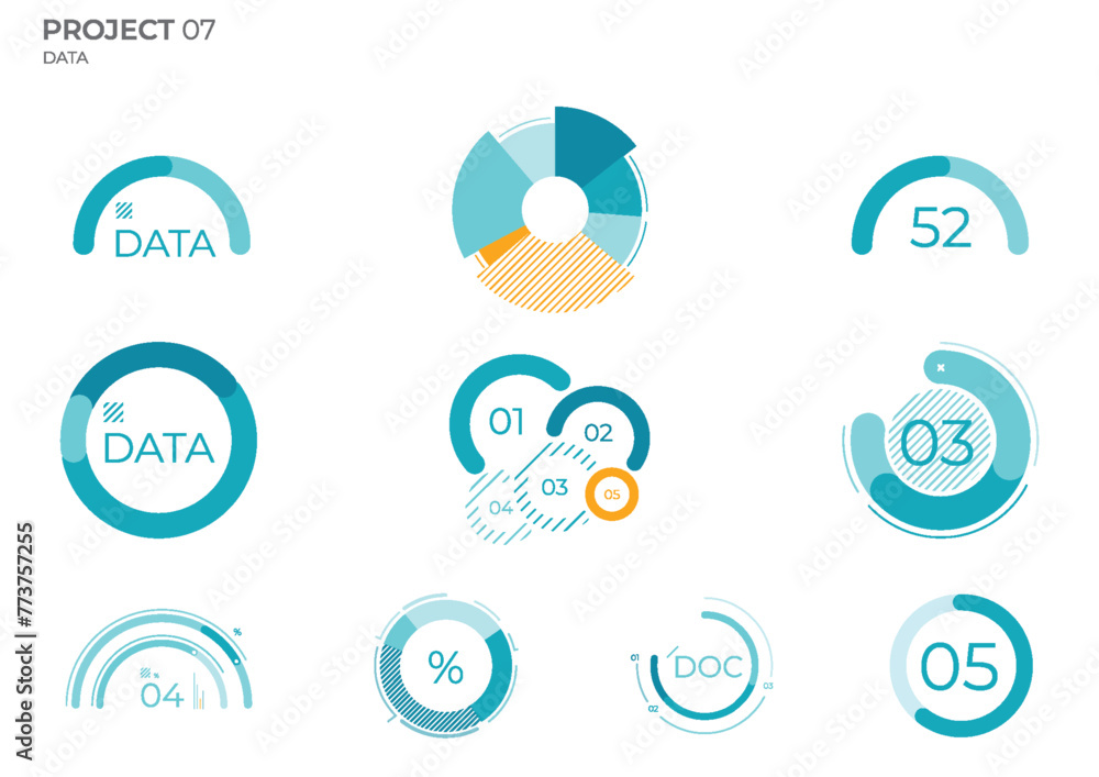 Finance elements commercial charts. Abstract visual vector illustration. Finance elements commercial charts. Abstract visual vector illustration.