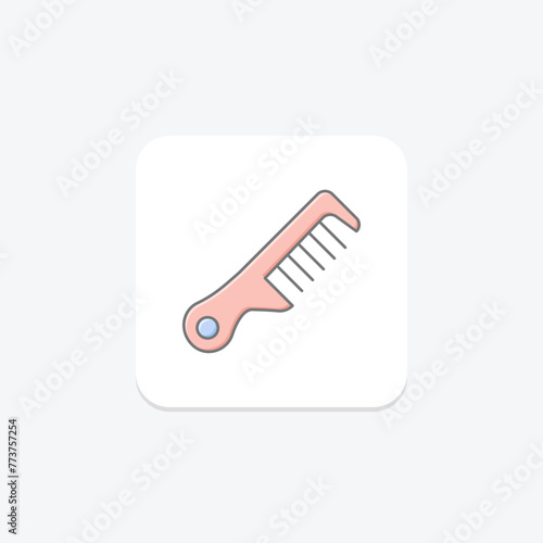 Beauty Comb icon, comb, hair, grooming, beauty, editable vector, pixel perfect, illustrator ai file