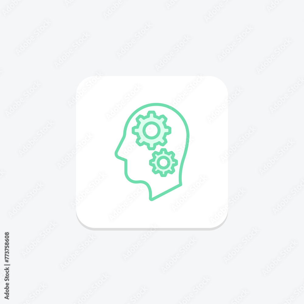 Machine Thinking icon, machine, thinking, ai, artificial intelligence, editable vector, pixel perfect, illustrator ai file Machine Thinking icon, machine, thinking, ai, artificial intelligence, editable vector, pixel perfect, illustrator ai file