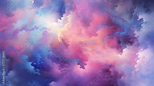 Digital purple and pink nebula starry abstract graphic poster web page PPT background