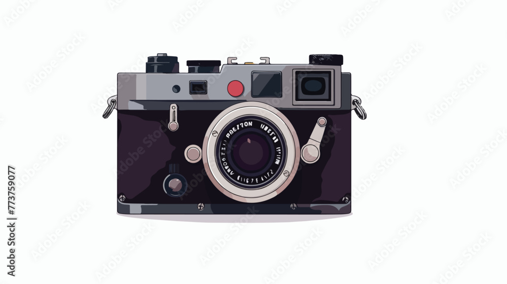 Isolated camera device design Flat vector 