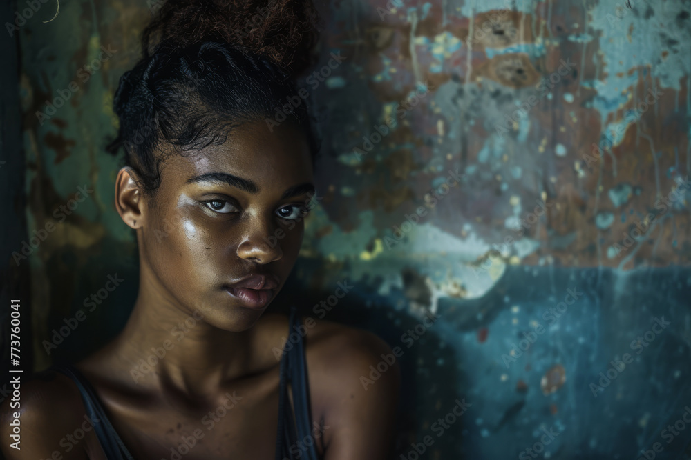 Young African American woman portrait Young African American woman portrait