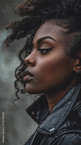 Young African American woman portrait