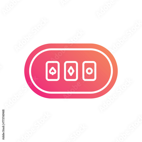 Poker Table vector icon