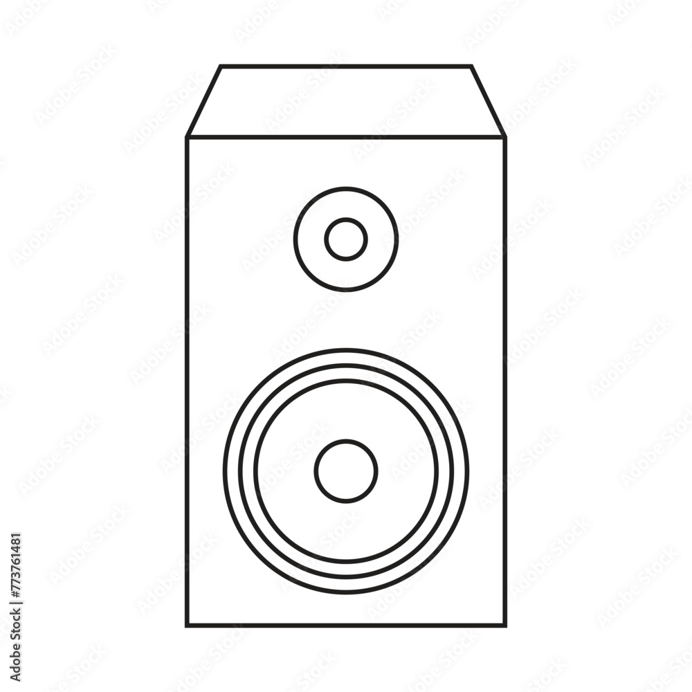 Speaker Line Art