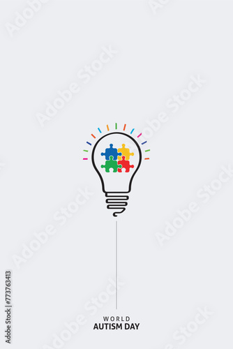 world autism awareness day. vector illustrations © suman