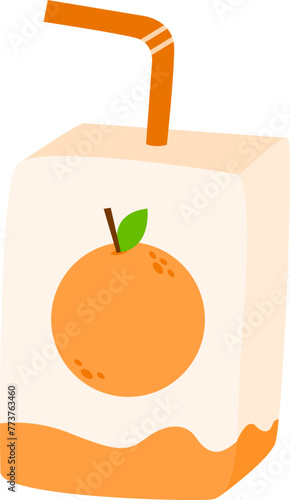 Box orange juice photo