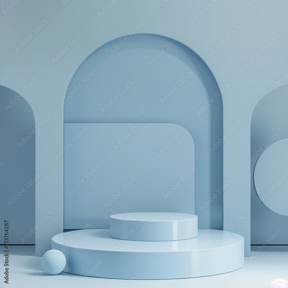Minimalist blank podium design, hairdressing pattern background. Perfect for beauty product displays. clean and stylish, studio lighting Minimalist blank podium design, hairdressing pattern background. Perfect for beauty product displays. clean and stylish, studio lighting