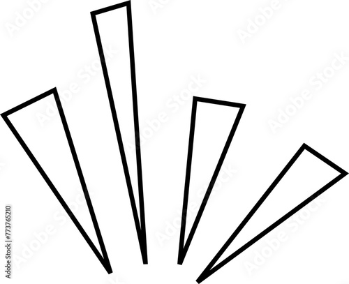 hand drawn pop shock lines