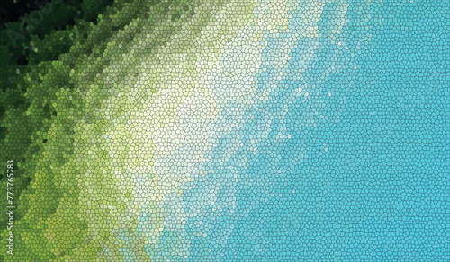 gradually blended abstract soft gradient mosaic grunge effect colorful turquoise blue military green pearl white digital background	
