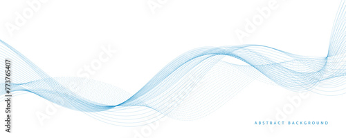 Abstract vector blue wave background. EPS10 