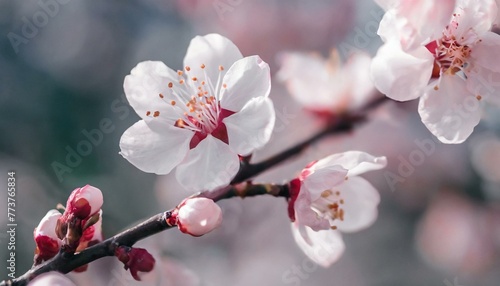 Spring Symphony  Apricot Blossoms in Extreme Close-Up 