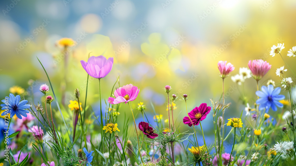 Background with wild flower