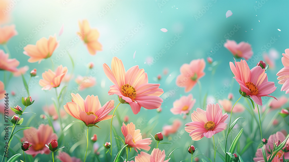 Background with wild flower Background with wild flower